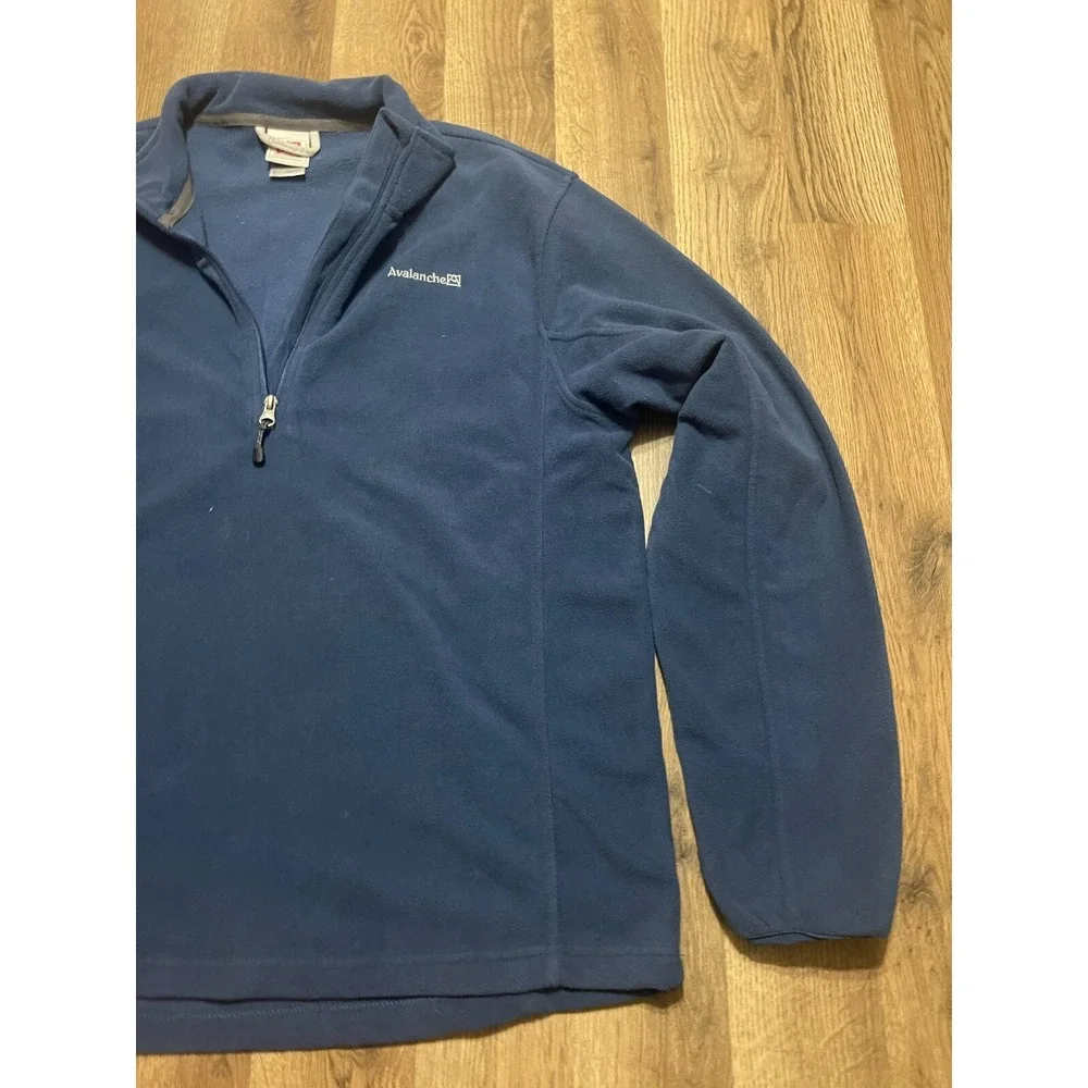 Avalanche‎ Sweater, Men's Size Large, Blue, Pullover, 1/4 Zip Up, Fleece